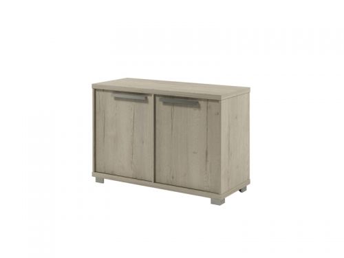 Шкаф низкий Vestar Z-12-12 1232x500x832 (Дуб Галифакс белый/Бетон Чикаго)