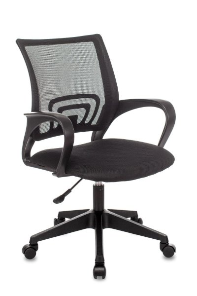 Кресло офисное TopChairs ST-Basic сетка/ткань черный (Компьютерное кресло ST-Basic черный)