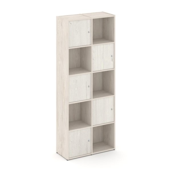 Стеллаж Locker Plus LK.K-008 798x350x1983 (Денвер Светлый | Дуб Наварра)