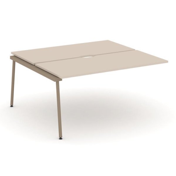 Двойной наборный элемент рабочей станциии ES.2.NRS-4-VK (1580х1500х750) (Капучино/Металл Латте)