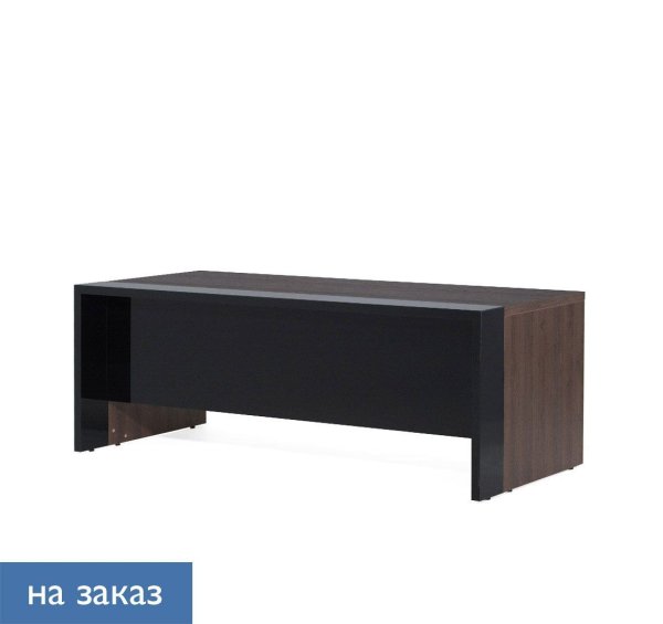LAVA Стол для руководителя 180 (Табак/Черный глянец)