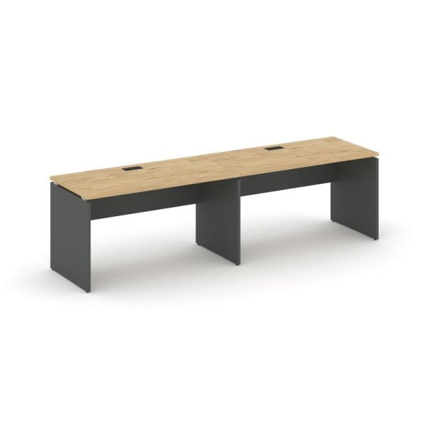 Рабочая станция 1 сторонняя SN-D.ORS-012 (2360х700х750) (Тиквуд Светлый/Антрацит)