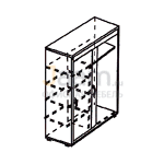 Мебель для гостиниц Офисный шкаф-купе ГР 910 ОАН