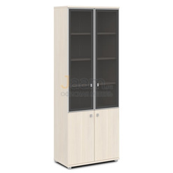 Мебель для персонала Шкаф со стеклом в алюминиевом профиле V-614