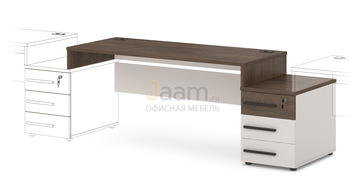 Мебель для персонала Стол промежуточный с опорной тумбой T-29