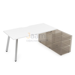 Мебель для персонала Стол рабочий с тумбой опорной порошковое покрытие 10СТОВ.084
