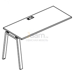 Мебель для персонала Секция стола рабочей станции на металлокаркасе TRE Б3 003-1 БП