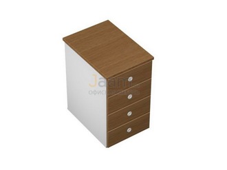 Мебель для персонала Тумба приставная 4-ящичная с крышкой и замком КВ 212