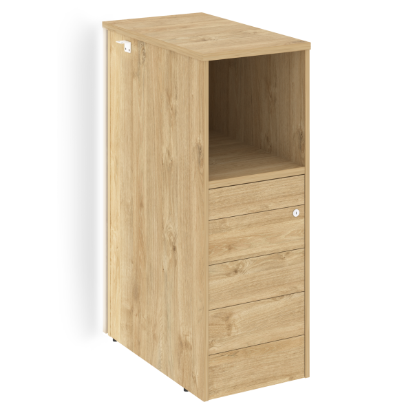 Тумба с подсветкой 5 ящиков TIP-ON, проходная  средняя Onix O.R-TV-5TIP.S 436x767x1185